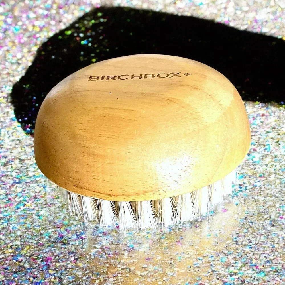Birchbox Wooden Body Brush with Birchbox Logo New In Package